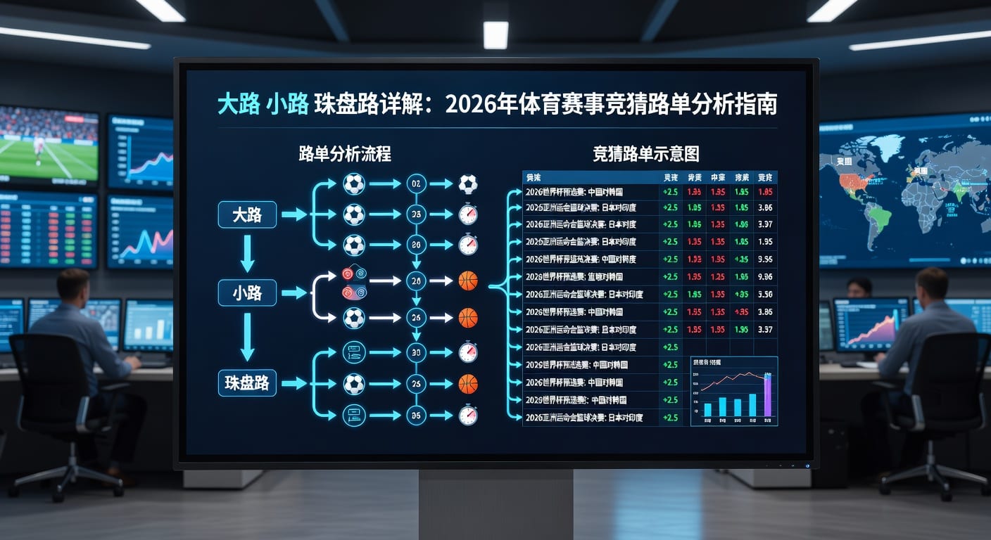 足球盘口：大路、小路、珠盘路解析 | 2026年世界杯投注指南
