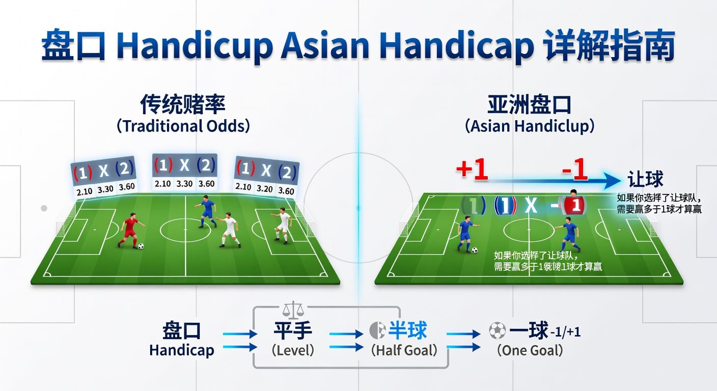 亚洲盘Asian Handicap：足球博彩让球盘深度解析与投注技巧