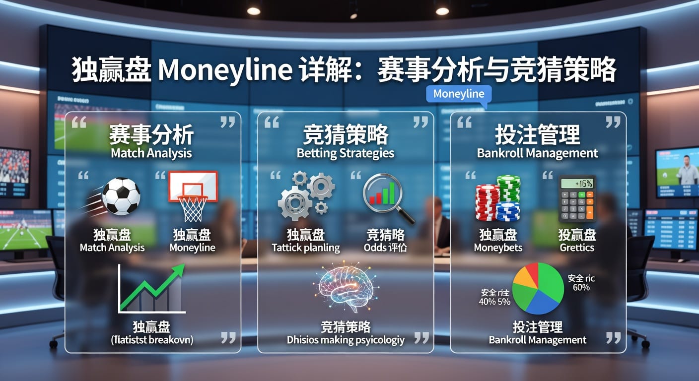 独赢盘 moneyline：玩法、结算与实战判断